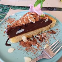 Chocolate cake at Samelo Veg in Tenerife