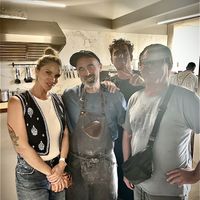 Thomas mit dem freundlichen Team  at Samelo Veg in Tenerife