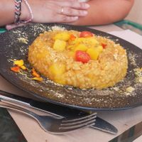 Risotto de mango y curry at Samelo Veg in Tenerife