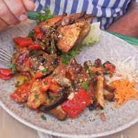 Batata con Heura at Samelo Veg in Tenerife