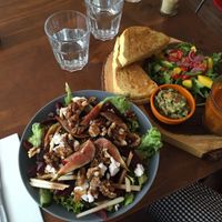 beet salad and a packed lunch with soup, salad and grilled sandwich! 
was very good.  at Hoezo in Leiden