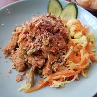 Tempeh platter at Hoezo in Leiden