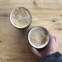 Oat milk lattee  at Modir Jord in Egilsstadir