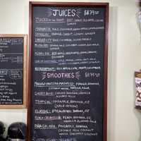 Fresh juices  at New Morning Natural Foods in Manchester Center