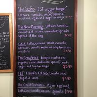 Great vegan menu! at New Morning Natural Foods in Manchester Center