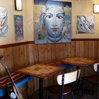 Inside Art at Arroyo Coffee Bar in Santa Fe