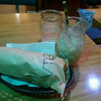 Burrito and piña colada  at Trippy Taco  in St Kilda