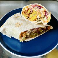 Onion bhaji wrap   at Chai Walla in Bath