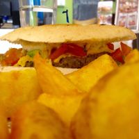 Burger at Green Vurgers in San Jose