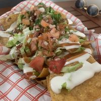 Nachos at Green Vurgers in San Jose