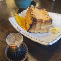 Smoked tofu at Yabuhan in Otaru