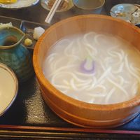 Vegan udon at Yabuhan in Otaru