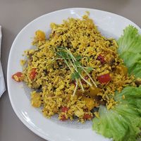 Tofu scramble at BIOrganic Raw Cafe in Chisinau