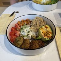 Falafel bowl   at BIOrganic Raw Cafe in Chisinau