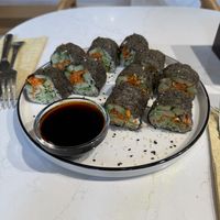 Quinoa sushi   at BIOrganic Raw Cafe in Chisinau