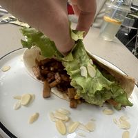 Foto is not the best but the food was, tofu wrap  at BIOrganic Raw Cafe in Chisinau
