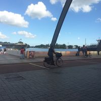 View from the window at Wagamama - Central Station in Amsterdam