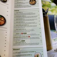 Vegan options as at July 2019 at Wagamama in Frederiksberg