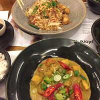 Pad Thai and samiu curry  at Wagamama - Tivoli in Copenhagen