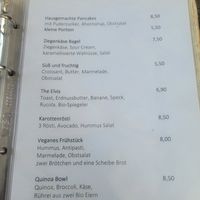 Menü at Cafe Behring in Berlin