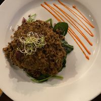Portobello mushroom with lentil (vegan and gf) at Taaza Indian Cuisine in Roanoke