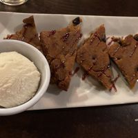 Chickpea brownies with vegan ice cream  at Taaza Indian Cuisine in Roanoke