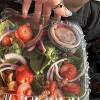 Strawberry salad hold the cheese    at Portland Pie Company in Brunswick