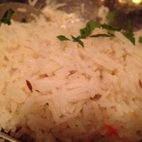 rice  at Cafe Bombay in Atlanta