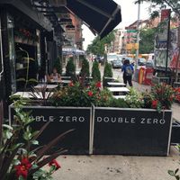 Outdoor seating. at Double Zero in New York City