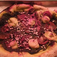 Pesto pizza at Double Zero in New York City