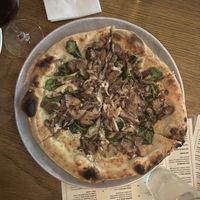 Truffle and cashew cream pizza  at Double Zero in New York City