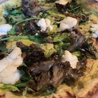 Corn mushroom pizza- DIVINE! at Double Zero in New York City