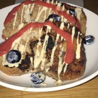 Brunch here was out of this world!!! The French toast was gone fast 😍 at Double Zero in New York City