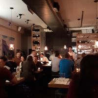 Inside the restaurant at Double Zero in New York City