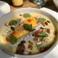 Tropical smoothie bowl - very runny like a soup.. at ARTillery in Siem Reap