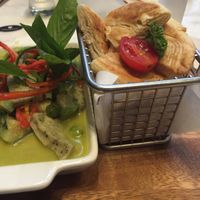 curry and roti at Veganerie Concept - Benjasiri Park in Bangkok