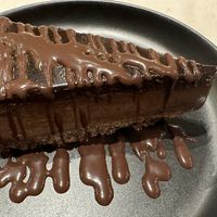 Chocolate mousse pie is divine  at Veganerie Concept - Benjasiri Park in Bangkok