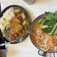 Tonkatsu curry  at Veganerie Concept - Benjasiri Park in Bangkok