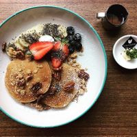 Pancake at Veganerie Concept - Benjasiri Park in Bangkok