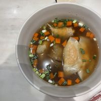 Won ton soup 🍲   at Veganerie Concept - Benjasiri Park in Bangkok