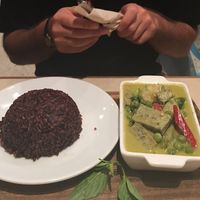 green curry with tofu  at Veganerie Concept - Benjasiri Park in Bangkok
