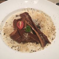carbanara  with vegan bacon at Veganerie Concept - Benjasiri Park in Bangkok