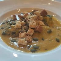 broccoli soup at Veganerie Concept - Benjasiri Park in Bangkok