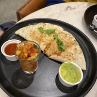 Plant based meat quesadillas   at Veganerie Concept - Benjasiri Park in Bangkok