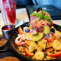 Delicious pancakes from Veganerie Concept. 10/10. at Veganerie Concept - Benjasiri Park in Bangkok