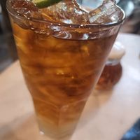 Lime iced tea at Veganerie Concept - Benjasiri Park in Bangkok