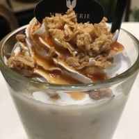 Soy caramel smoothie at Veganerie Concept - Benjasiri Park in Bangkok