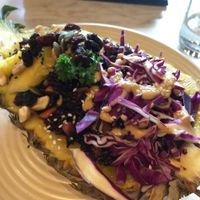 Pineapple fried rice at Veganerie Concept - Benjasiri Park in Bangkok