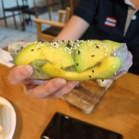 Fresh spring rolls at Veganerie Concept - Benjasiri Park in Bangkok