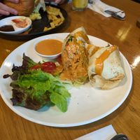 Tofu satay wrap at Veganerie Concept - Benjasiri Park in Bangkok